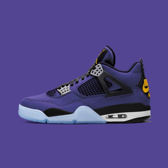 New Basketball 4s Imperial Purple Designer Shoes Sports Outdoor Sneakers - Picture 3 of 7